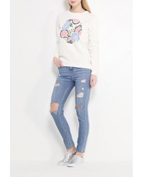 Женский бежевый свитер с круглым вырезом от Pepe Jeans