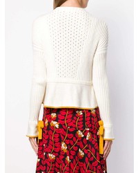 Женский бежевый свитер с круглым вырезом от Sonia Rykiel