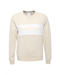 Женский бежевый свитер с круглым вырезом от Reebok Classics