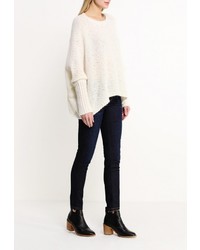 Женский бежевый свитер с круглым вырезом от Rinascimento