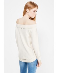 Женский бежевый свитер с круглым вырезом от River Island