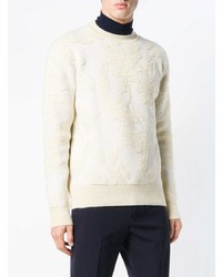 Мужской бежевый свитер с круглым вырезом от Jil Sander