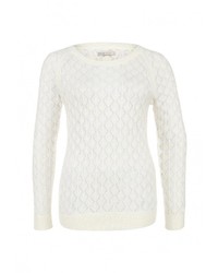 Женский бежевый свитер с круглым вырезом от Sela