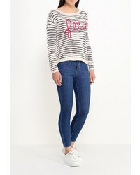 Женский бежевый свитер с круглым вырезом от SPRINGFIELD