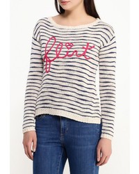 Женский бежевый свитер с круглым вырезом от SPRINGFIELD