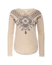 Женский бежевый свитер с круглым вырезом от SPRINGFIELD