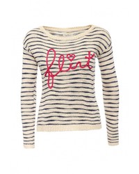 Женский бежевый свитер с круглым вырезом от SPRINGFIELD