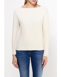 Женский бежевый свитер с круглым вырезом от Tommy Hilfiger