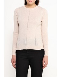 Женский бежевый свитер с круглым вырезом от Topshop