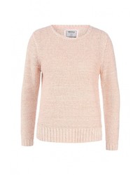 Женский бежевый свитер с круглым вырезом от Troll