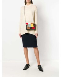 Бежевый свободный свитер от Derek Lam