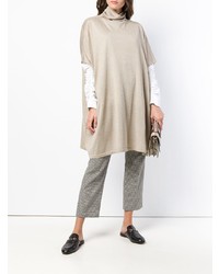 Бежевый свободный свитер от Jean Paul Knott