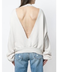 Бежевый свободный свитер от Unravel Project