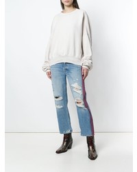 Бежевый свободный свитер от Unravel Project