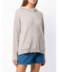 Бежевый свободный свитер от Le Kasha