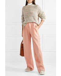 Бежевый свободный свитер от Acne Studios