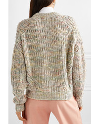 Бежевый свободный свитер от Acne Studios