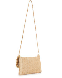 Бежевый соломенный клатч от Hat Attack