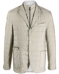 Мужской бежевый стеганый пиджак от Corneliani
