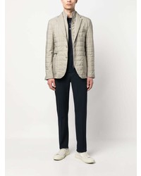 Мужской бежевый стеганый пиджак от Corneliani