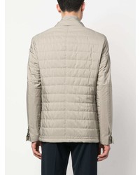 Мужской бежевый стеганый пиджак от Corneliani