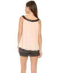 Бежевый топ без рукавов от Alice + Olivia