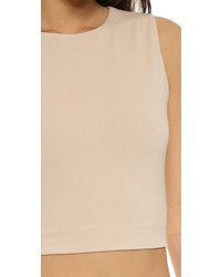 Бежевый укороченный топ от Alice + Olivia