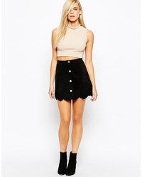 Бежевый укороченный топ от Fashion Union