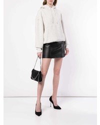 Женский бежевый флисовый худи от T by Alexander Wang
