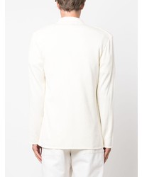 Мужской бежевый хлопковый двубортный пиджак от Lardini