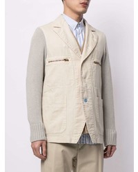 Мужской бежевый хлопковый пиджак от UNDERCOVE