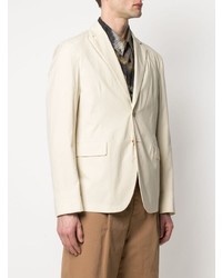 Мужской бежевый хлопковый пиджак от Acne Studios