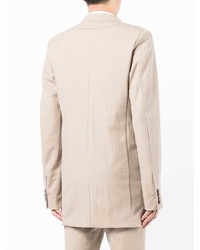 Мужской бежевый хлопковый пиджак от Doublet