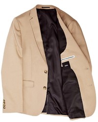 Мужской бежевый хлопковый пиджак от Asos
