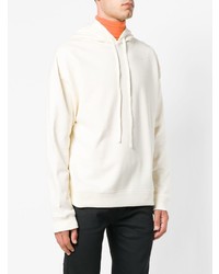 Мужской бежевый худи с принтом от Raf Simons