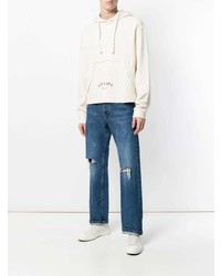 Мужской бежевый худи от Maison Margiela