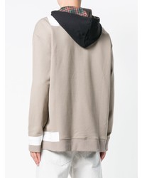 Мужской бежевый худи от Raf Simons X Fred Perry