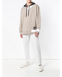 Мужской бежевый худи от Raf Simons X Fred Perry