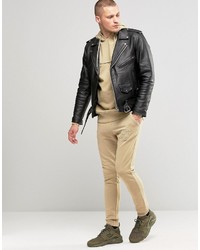 Мужской бежевый худи от Siksilk