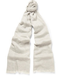 Мужской бежевый шарф в горошек от Dolce & Gabbana