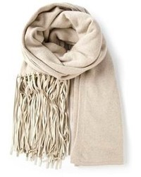 Женский бежевый шарф от Armani Collezioni