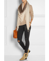 Женский бежевый шарф от Chan Luu