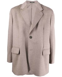 Мужской бежевый шерстяной пиджак от Emporio Armani