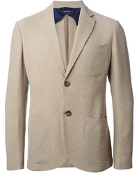 Мужской бежевый шерстяной пиджак от Giorgio Armani