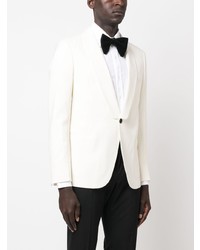 Мужской бежевый шерстяной пиджак от Low Brand