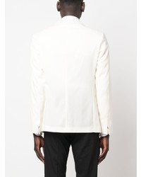 Мужской бежевый шерстяной пиджак от Low Brand