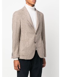 Мужской бежевый шерстяной пиджак от BOSS
