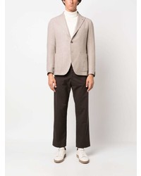 Мужской бежевый шерстяной пиджак от Tagliatore