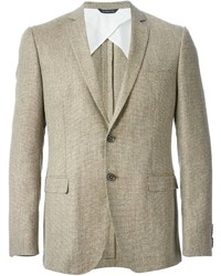 Мужской бежевый шерстяной пиджак от Tonello