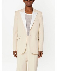 Мужской бежевый шерстяной пиджак от Ami Paris